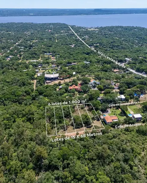 Cinco lotes de 1.000 m² cerca del Anfiteatro