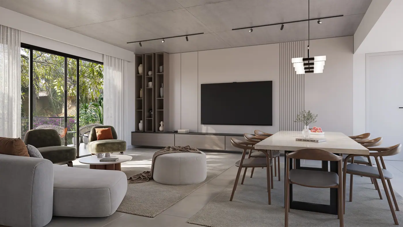 Interior de un departamento de la cartera